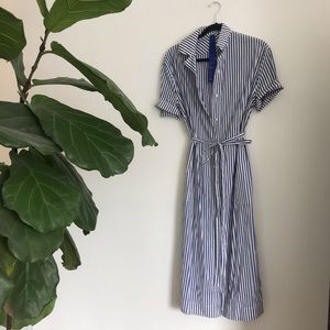COPY - Kit and ace stripped stretch dress with pockets!
